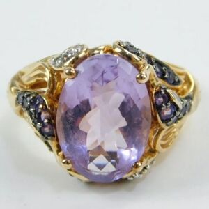 Host Pick Amazing Victoria Wieck Rose De France Amethyst swan Ring Rare